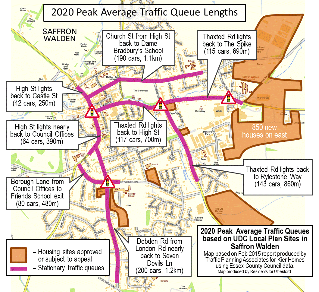 Press Release Latest traffic study shows Saffron Walden gridlocked by 2020 due to failed